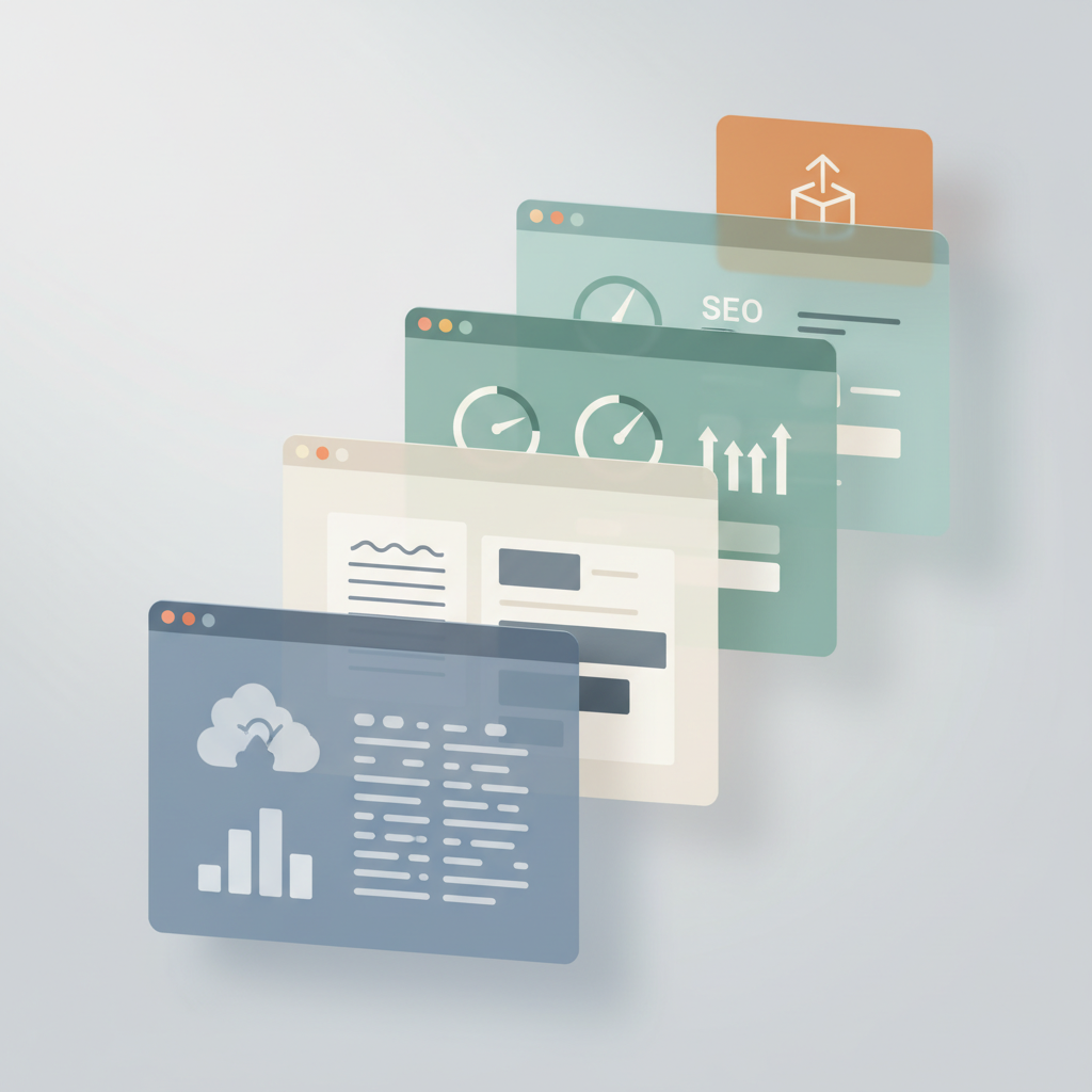 Visual breakdown of how different AI writing tool categories handle separate layers of the SEO and publishing workflow